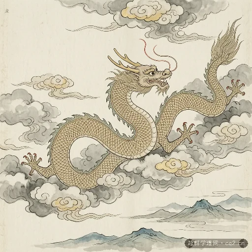 生肖龙意境图